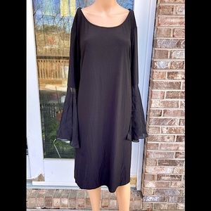 NWT! 3X Black Bell Sleeve Stevie Nicks Dress